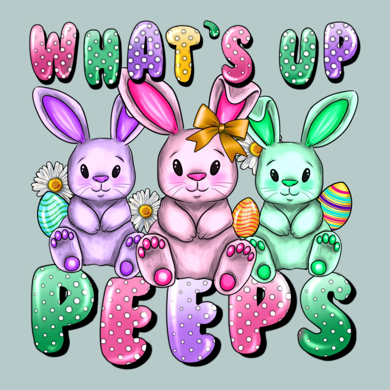 What's Up Peeps Easter Bunnies Easter Day Heavy Core Tee by CowGirlArtShop | Teevron