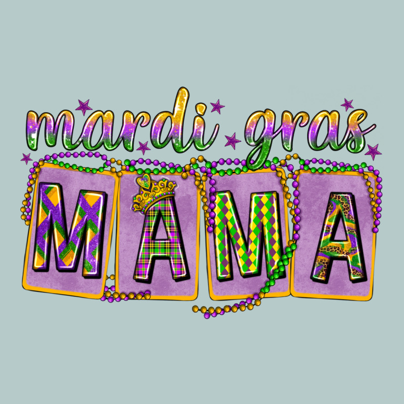 Mardi Gras Mama With Beads Heavy Core Tee by HowdyJamesFarm | Teevron