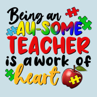 Being An Au Some Teacher Is A Work Of The Heart Ladies Tee | Teevron
