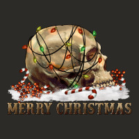 Merry Christmas Skull Heavy Core Tee | Teevron