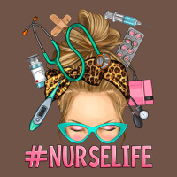 Blonde Messy Bun Nurse Life Premium Sweatshirt | Teevron