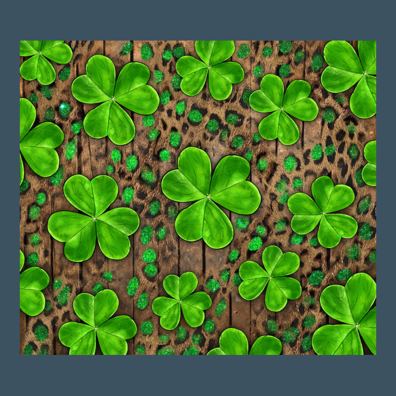 Saint Patricks Day Shamrock And Leopard Urban Hoodie by RanaPortraitStore | Teevron