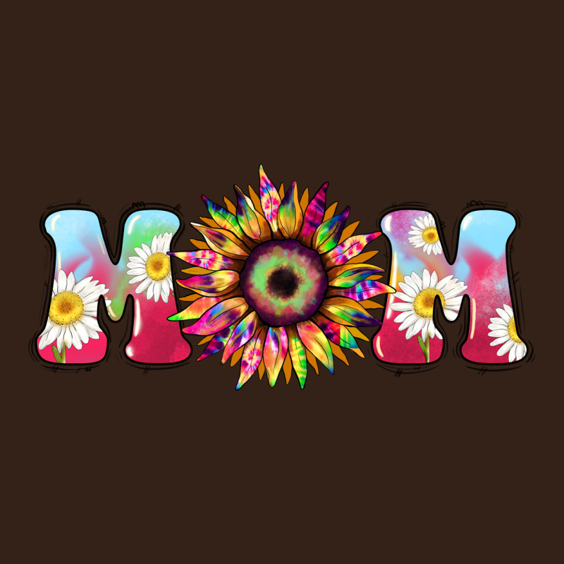 Tie Dye Sunflower Mom Mother's Day Heavy Core Tee by HowdyJamesFarm | Teevron