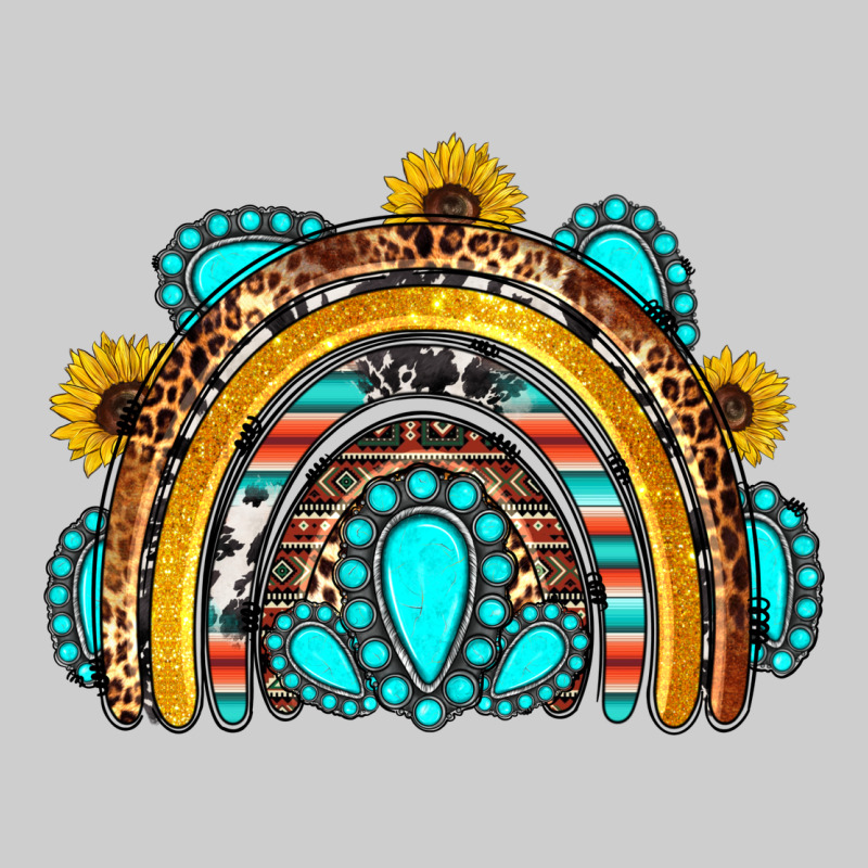 Western Gemstones Sunflowers Rainbow Premium Tee by OliviaCreatesArt | Teevron