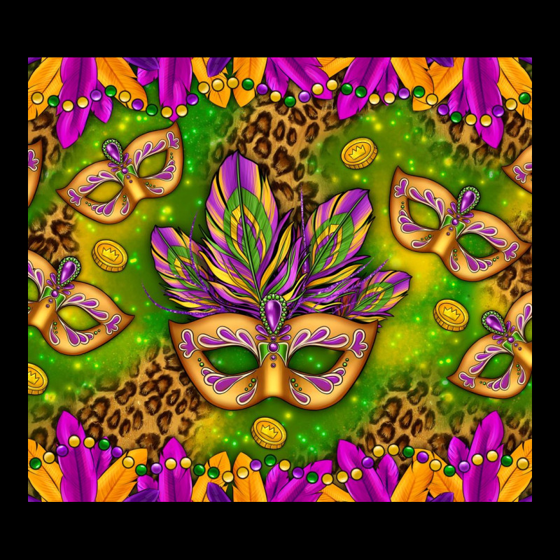 Mardi Gras Masks And Coins Tumbler Heavy Core Tee by HowdyJamesFarm | Teevron