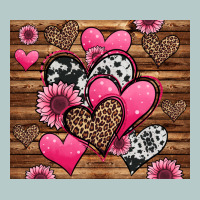 Valentines Day Western Hearts And Sunflowers Heavy Core Tee | Teevron