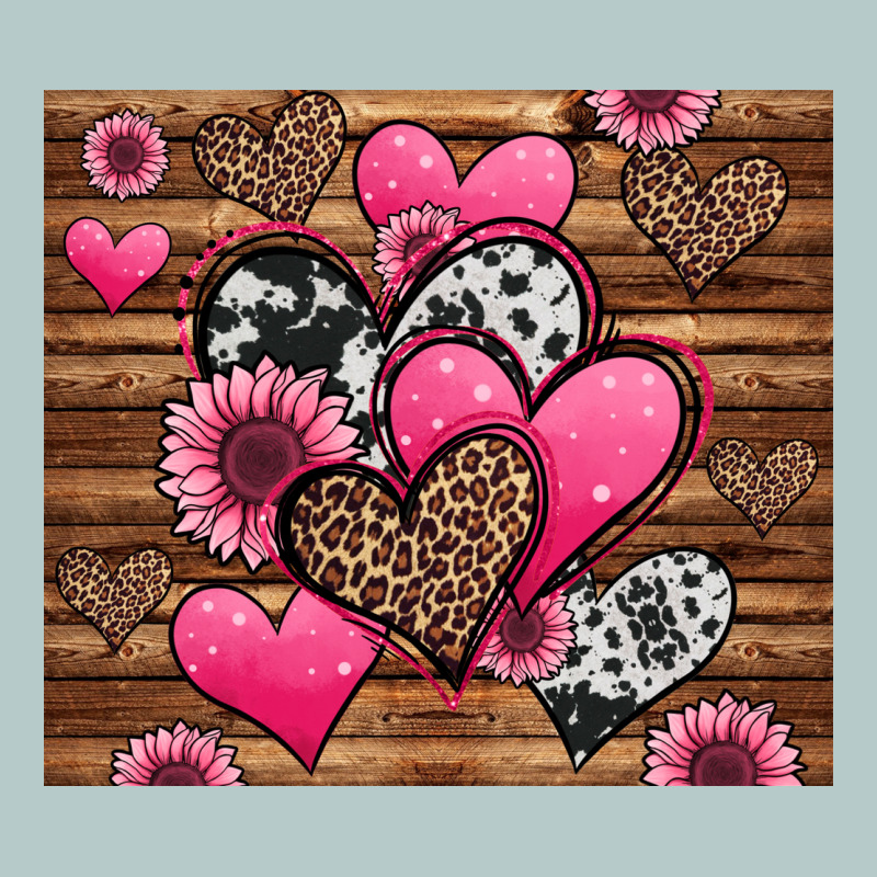 Valentines Day Western Hearts And Sunflowers Heavy Core Tee by Jasminsmagicworld | Teevron