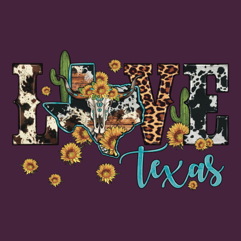 Love Texas Map Sunflower Cactus Cowhide Leopard Classic Tee by Artiststas | Teevron
