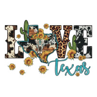 love texas map sunflower cactus cowhide leopard | Teevron