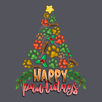 Paw Print Christmas Tree Vintage Hoodie | Teevron