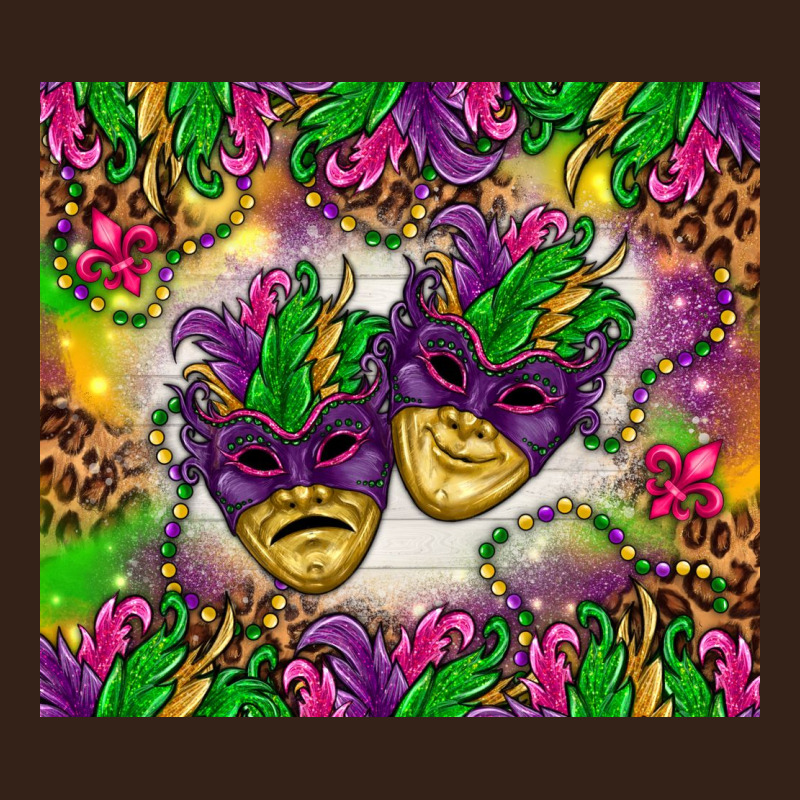 Mardi Gras Masks Tumbler Heavy Core Tee by HowdyJamesFarm | Teevron