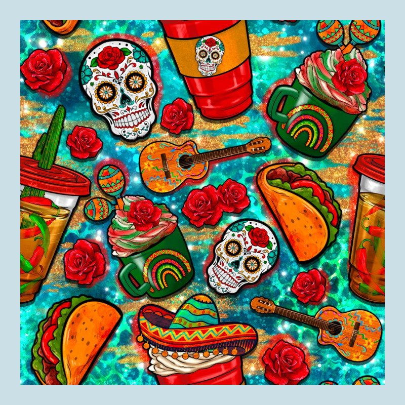 Hispanic Heritage Month Coffee Cups And Taco With Glitter And Leopard  Ladies Tee by BundleAndBundleShop | Teevron