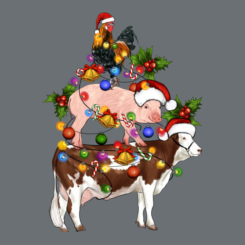 Stacked Christmas Farm Animals Premium Hoodie by Artiststas | Teevron