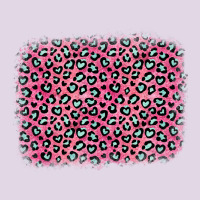 Pink Glitter Leopard With Heart Background Classic Tee | Teevron