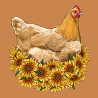 Chicken With Sunflowers Heavyweight Hoodie | Teevron
