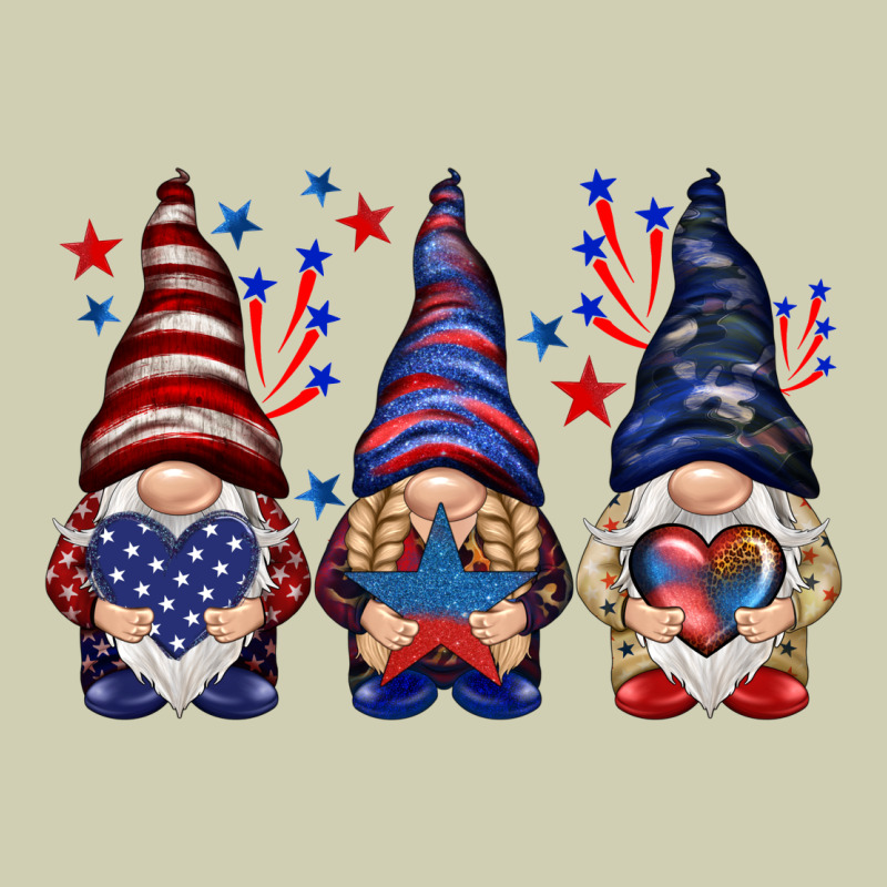 4th Of July Gnomies With Stars Heavy Core Tee by HowdyJamesFarm | Teevron