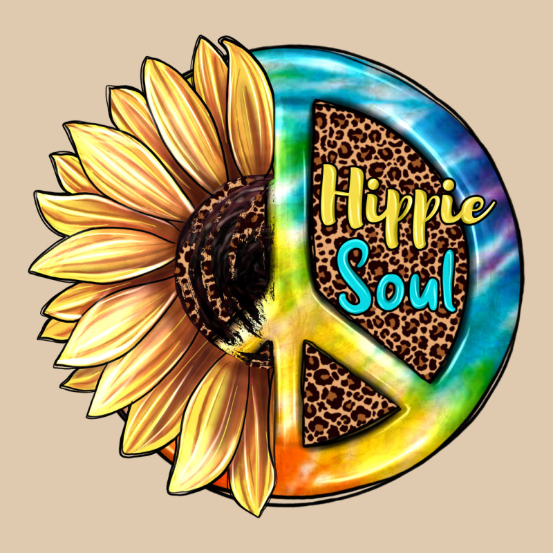 Hippie Soul With Sunflower And Leopard Background Heavyweight Sweatshirt by JahusDesignShop | Teevron
