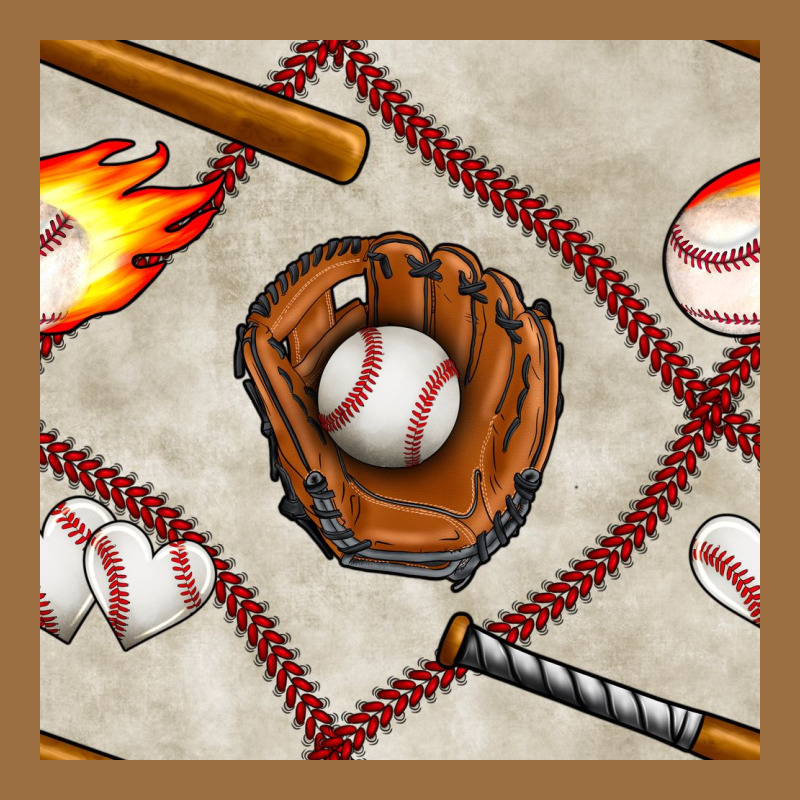 Baseball Glove And Bat Seamless Pattern Vintage Tee by BundleAndBundleShop | Teevron