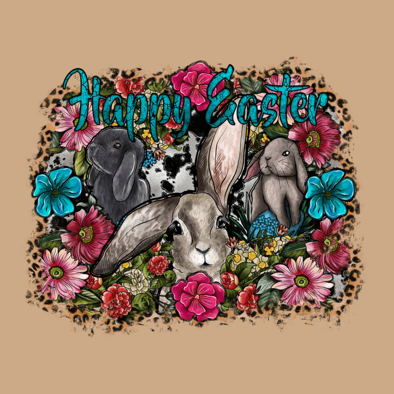 Happy Easter Vintage Hoodie by CowhideDigitalArt | Teevron