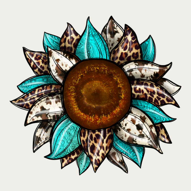 Sunflower Cowhide Zipper Hoodie by JahusDesignShop | Teevron