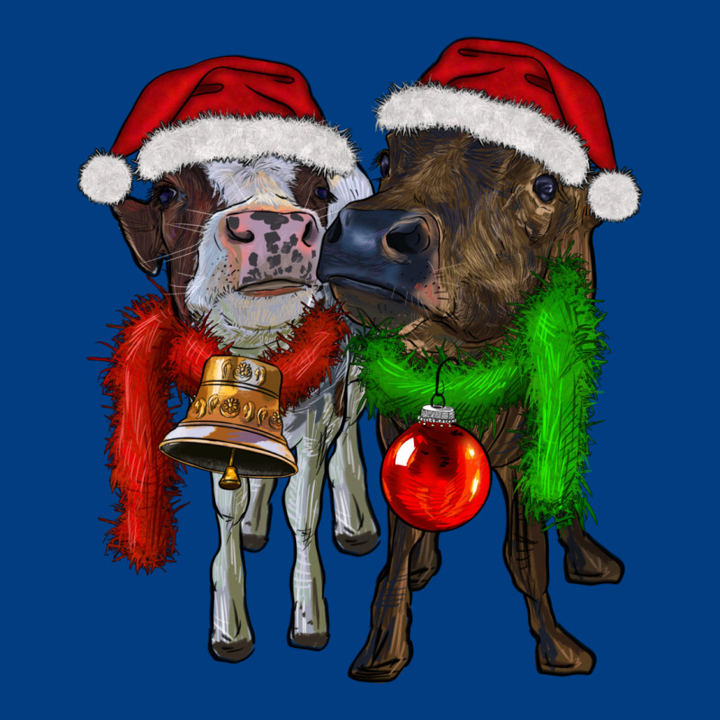 Two Christmas Heifers Premium Sweatshirt by RanaPortraitStore | Teevron