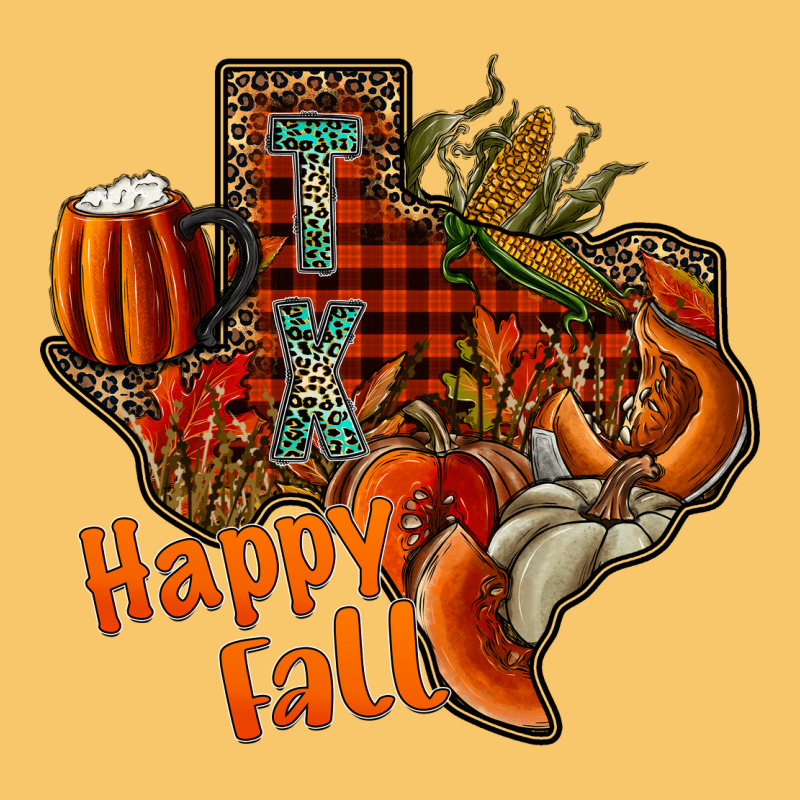 Happy Fall Texas Vintage Hoodie by CowhideDigitalArt | Teevron