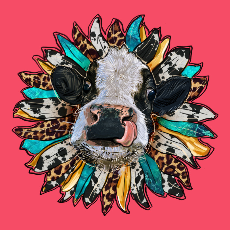 Baby Cow With Sunflower Premium Sweatshirt by RanaPortraitStore | Teevron