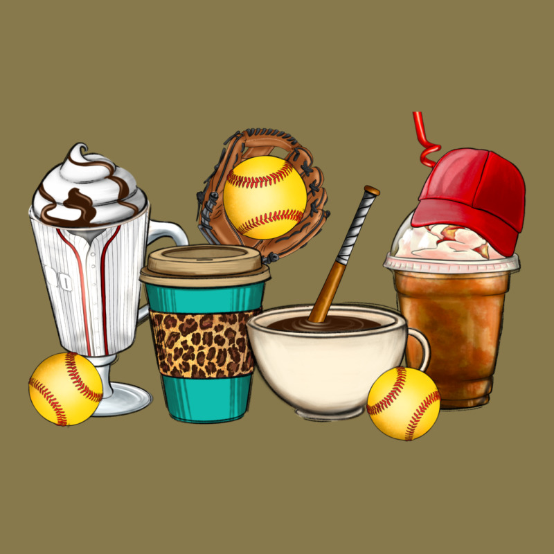 Softball Coffee Cups Premium Hoodie by Artiststas | Teevron