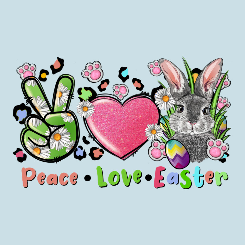 Peace Love Easter Bunny Ladies Tee by FaDigitalArtStudio | Teevron