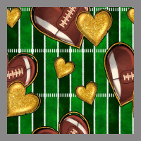 American Football Field And Hearts Seamless Pattern Vintage Tee | Teevron