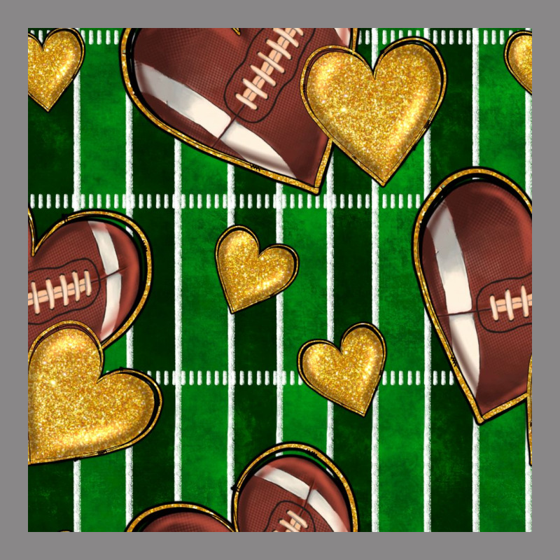 American Football Field And Hearts Seamless Pattern Vintage Tee by BundleAndBundleShop | Teevron