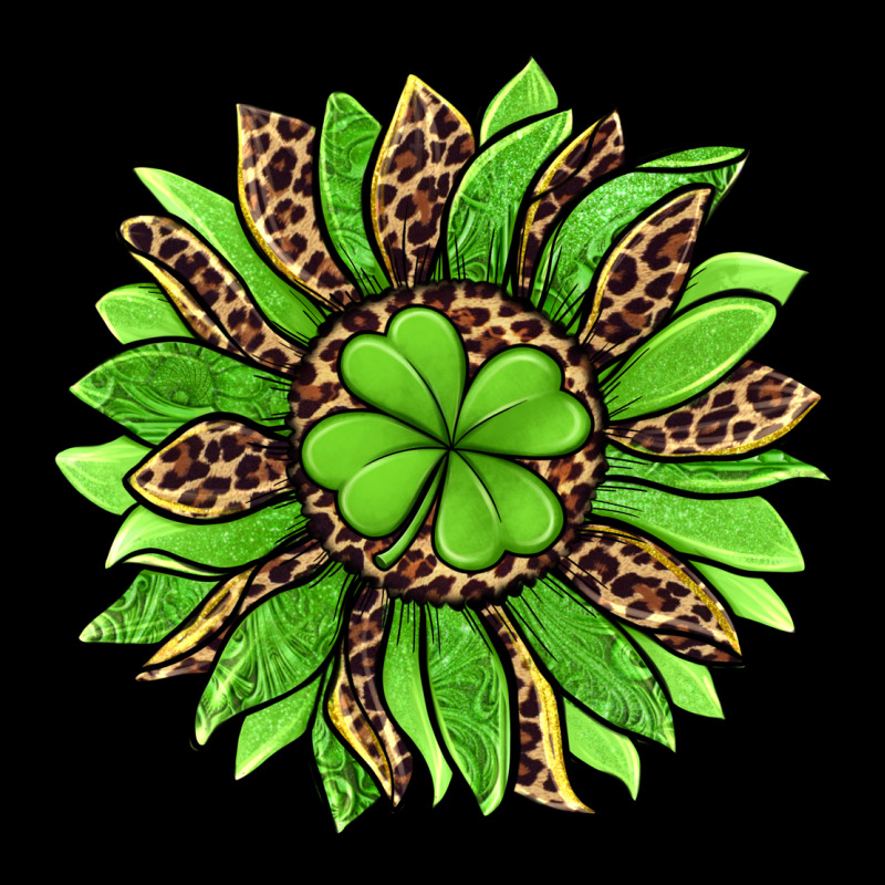 Lucky Leopard St Patricks Sunflower Urban Hoodie by Jasminsmagicworld | Teevron