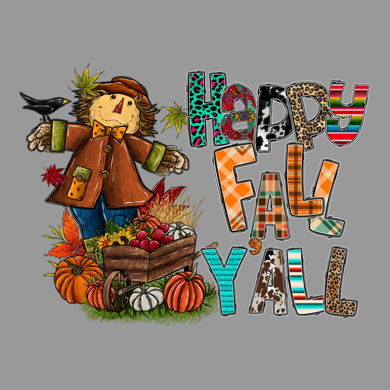 Happy Fall Y All Vintage Hoodie by CowhideDigitalArt | Teevron