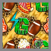 American Football Go With Thunder And Leopard  Seamless Pattern Vintage Tee | Teevron