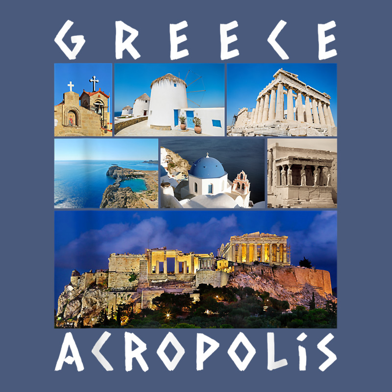 Greece Acropolis Famous Sights Gallery Traveler Souvenir T Shirt Vintage Hoodie by baoMotion | Teevron