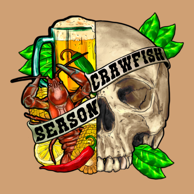Skull Crawfish Season Vintage Tee by FaDigitalArtStudio | Teevron