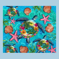 Turtle Summer Seashells Starfish Seaweed Premium Hoodie | Teevron