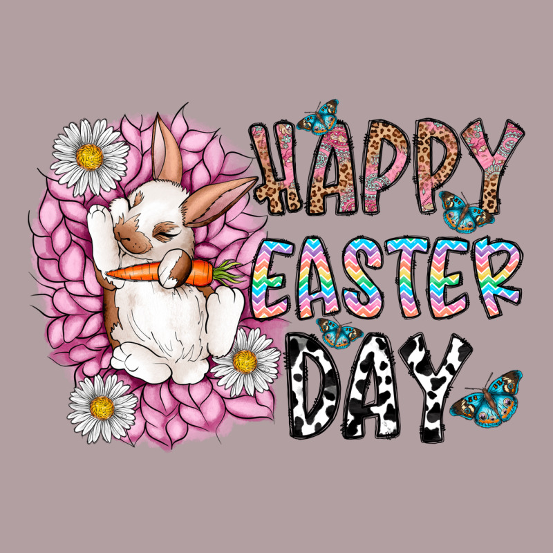 Happy Easter Day Vintage Hoodie by CowhideDigitalArt | Teevron