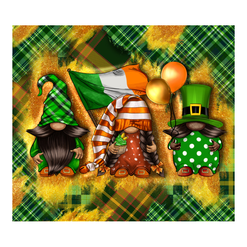 St. Patrick's Day Gnome Ladies Tee by FaDigitalArtStudio | Teevron