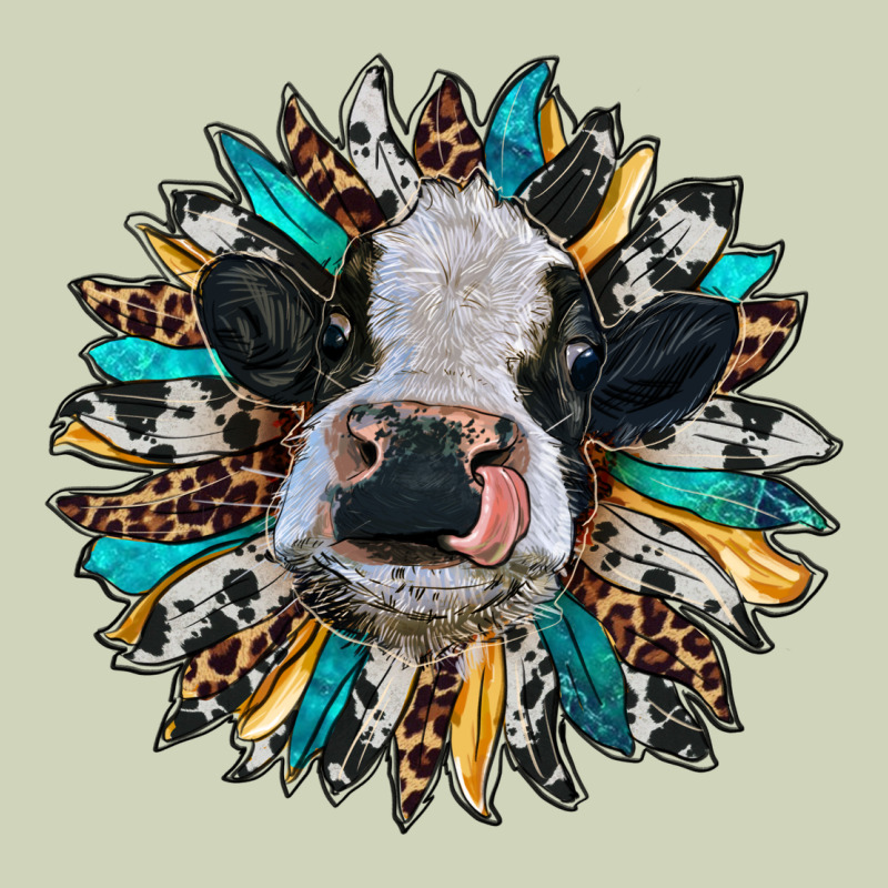 Baby Cow With Sunflower Heavyweight Hoodie by RanaPortraitStore | Teevron