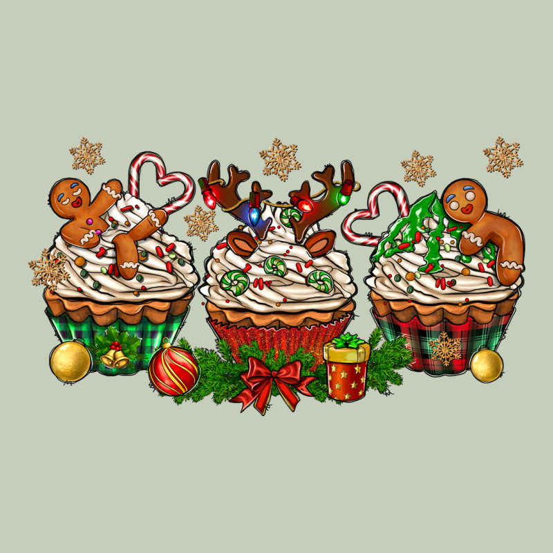 Christmas Cupcake With Gingerbreads Bbs Ladies Tee by BundleAndBundleShop | Teevron