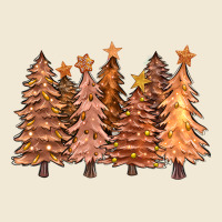 Melanin Christmas Trees With Lights Premium Tee | Teevron