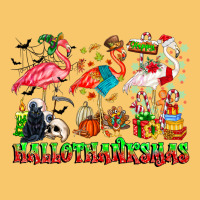 Happy Hallothanksmas Flamingo Vintage Hoodie | Teevron