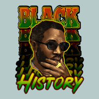 Black History Afro Man Heavy Core Tee | Teevron