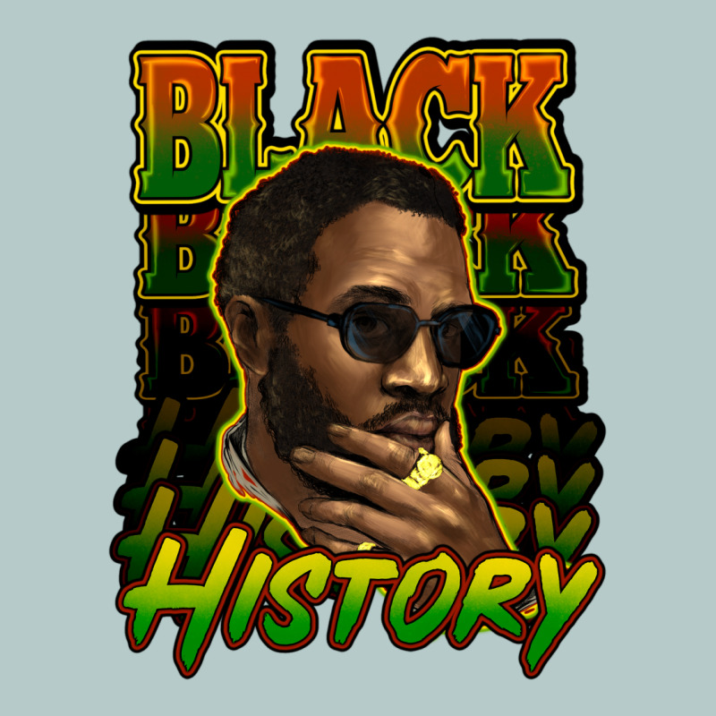 Black History Afro Man Heavy Core Tee by HowdyJamesFarm | Teevron