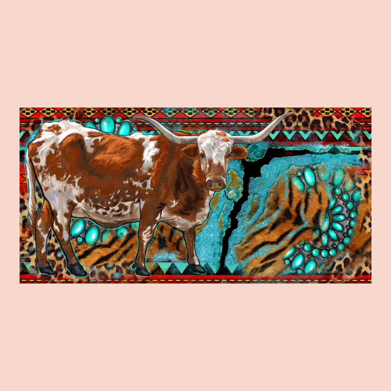 Texas Longhorn With Aztec Tiger And  Leopard Urban Hoodie by RanaPortraitStore | Teevron