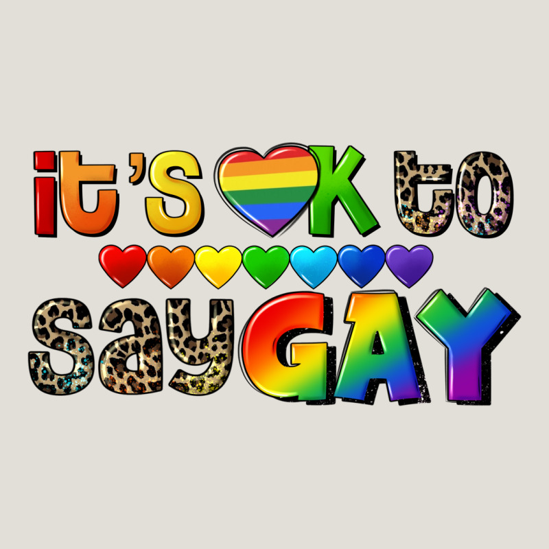 It's Okay To Say Gay Pride Heavy Core Tee by CowGirlArtShop | Teevron
