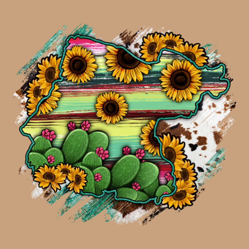 Guanajuato Sunflower Serape Map Vintage Tee by RanaPortraitStore | Teevron