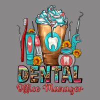 Dental Office Manager Cold Drink Frappe Vintage Tee | Teevron