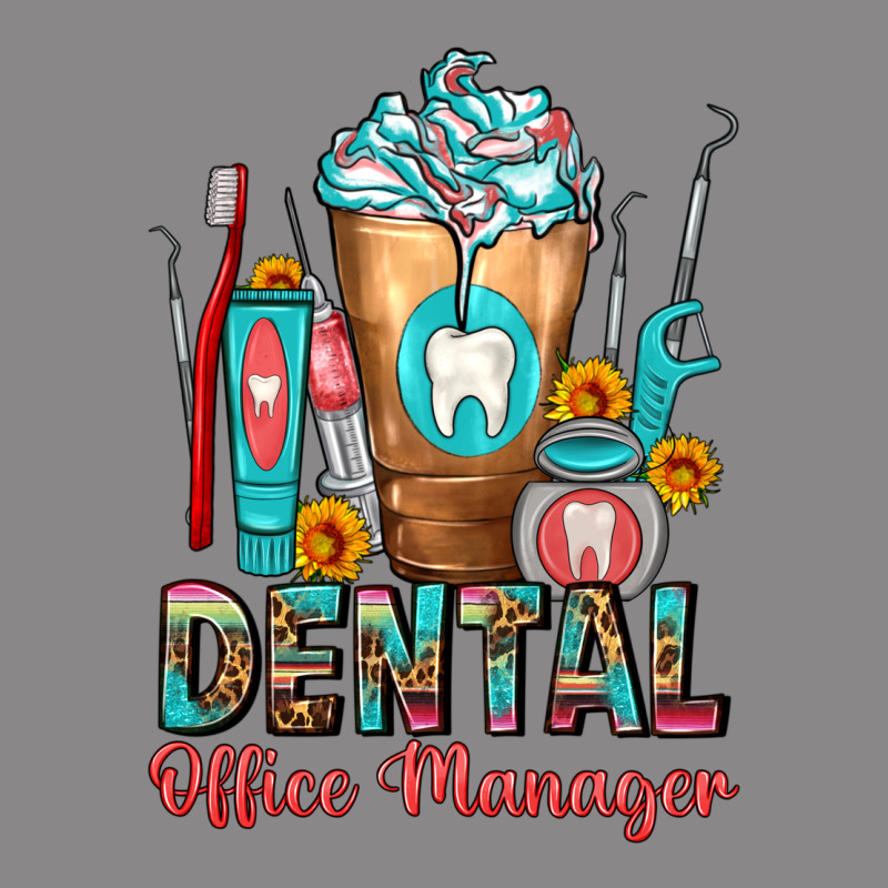 Dental Office Manager Cold Drink Frappe Vintage Tee by FaDigitalArtStudio | Teevron